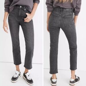 Madewell Women's  High-Rise Slim Demi-Boot Jeans Size 31 Gray NEW
